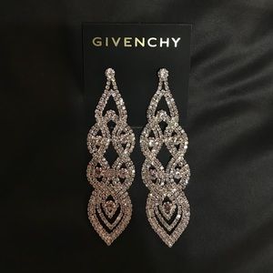 Givenchy Silver Chandelier Drop Earrings